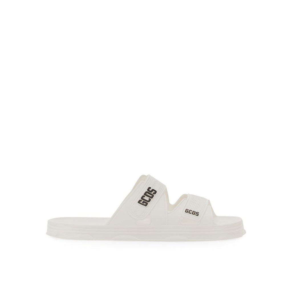 Gcds Rubber Logo Flats Sandals
