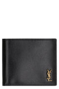 SAINT LAURENT Mini East/West Leather Wallet
