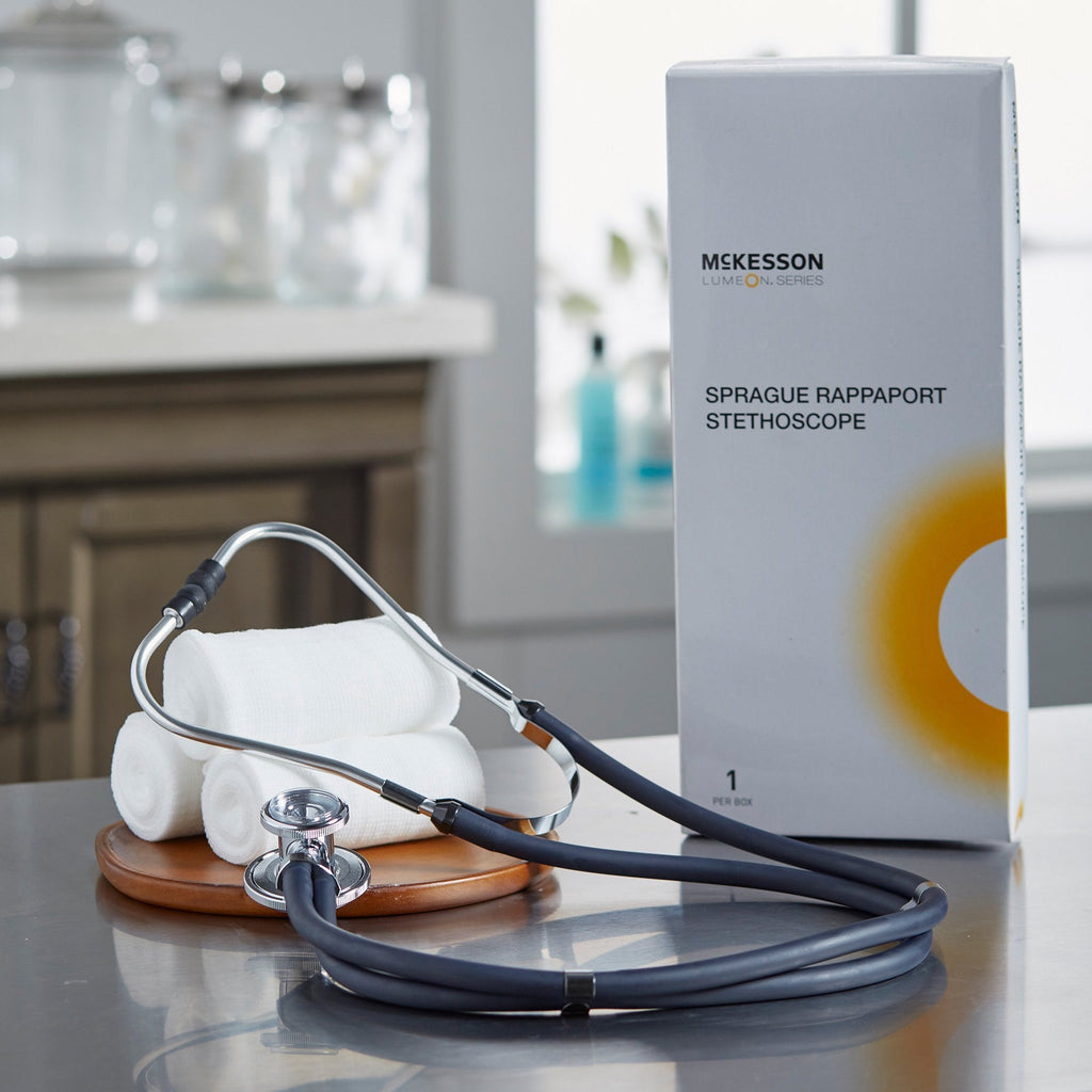 McKesson Lumeon Sprague Rappaport Stethoscope Double Lumen, Dark Blue 01-641NGM