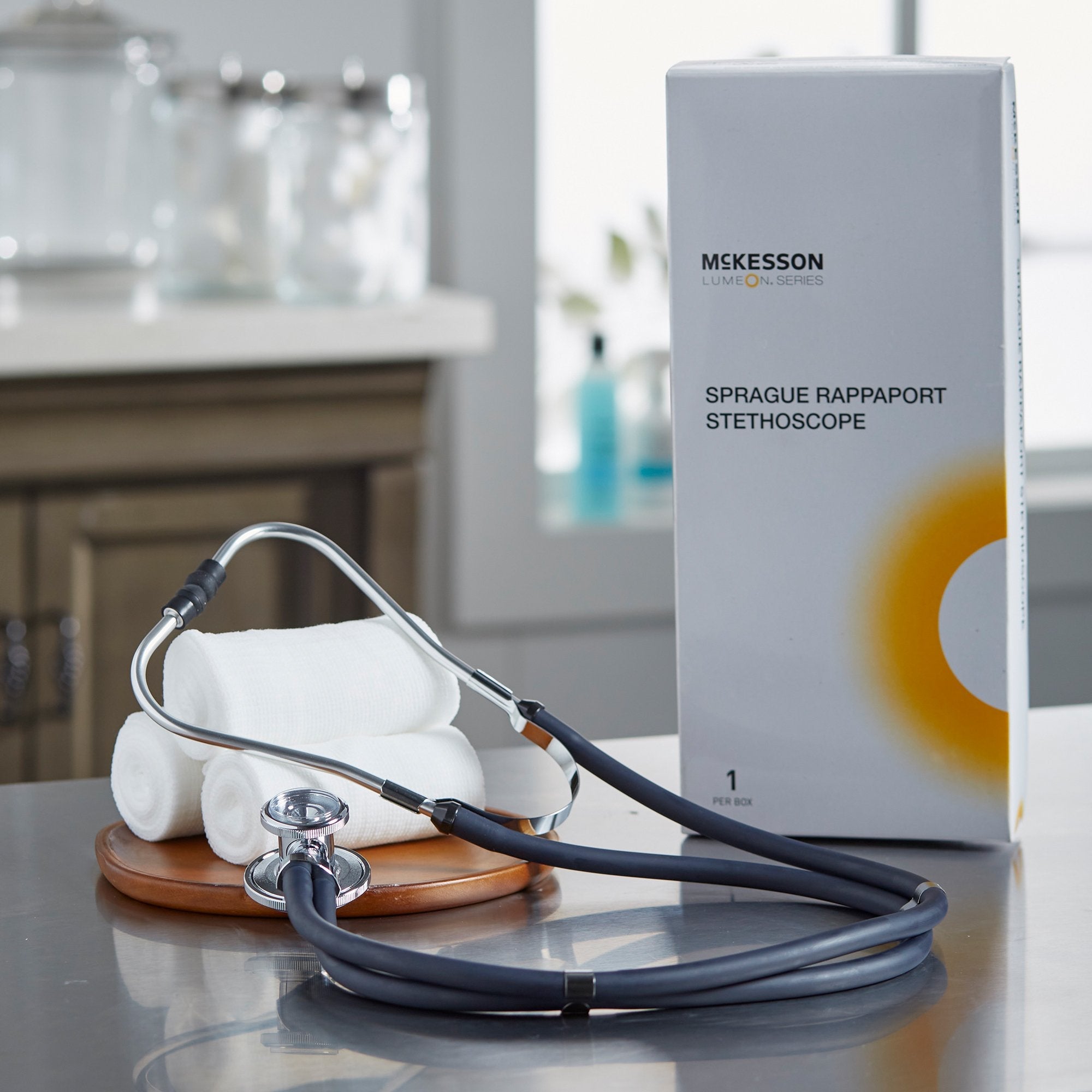 McKesson Lumeon Sprague Rappaport Stethoscope Double Lumen, Dark Blue 01-641NGM