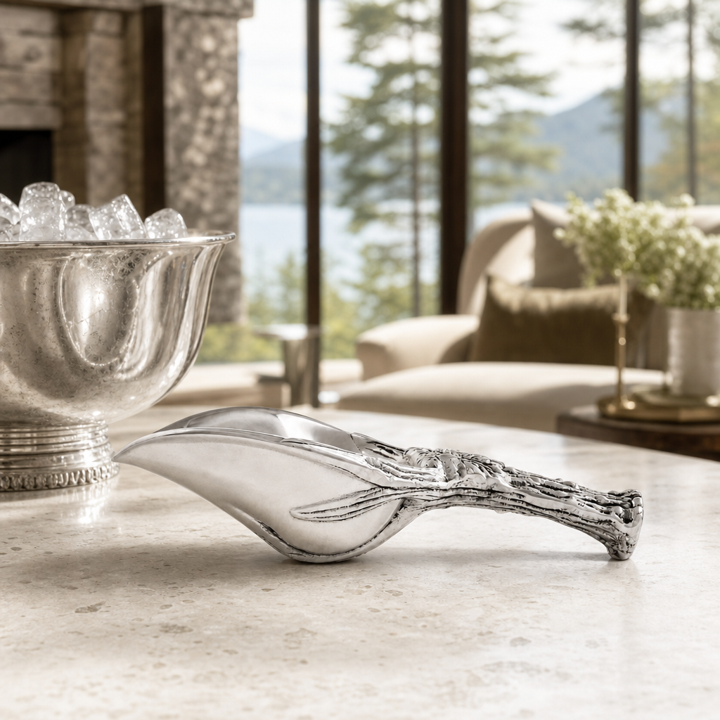 Antler and Oak Leaf Ice Scoop