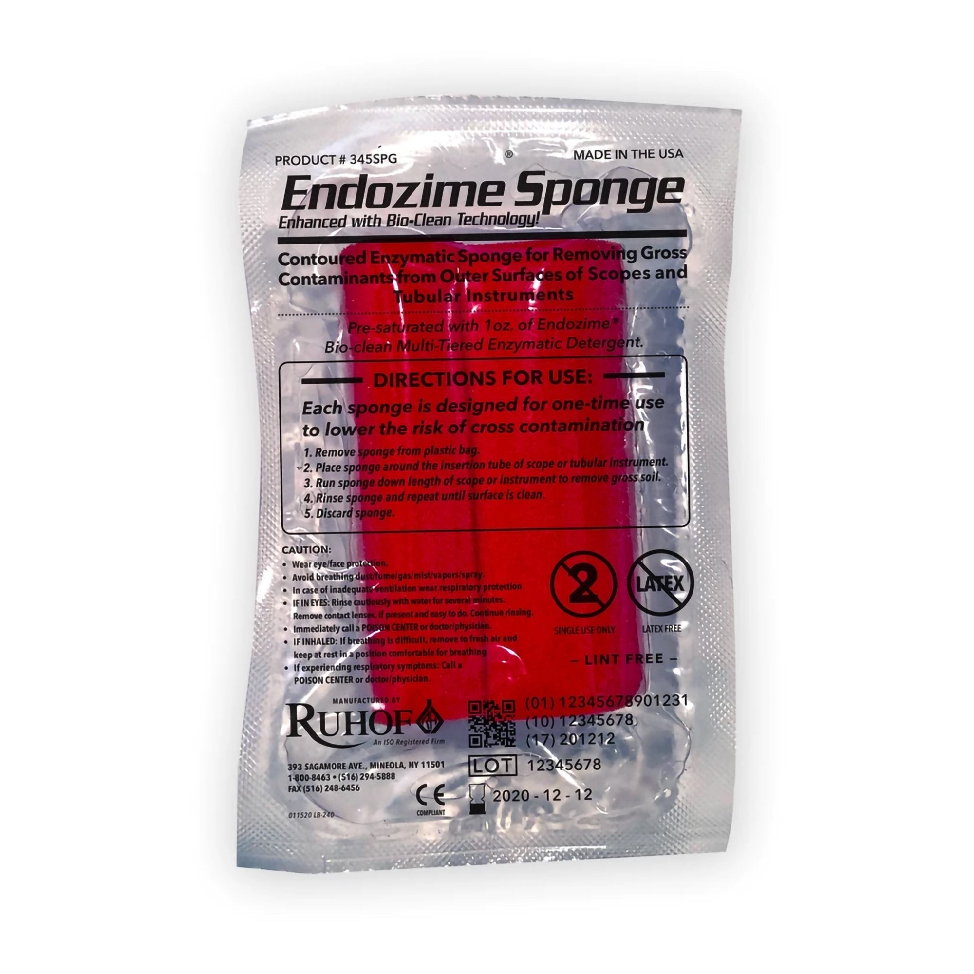 Enzymatic Sponge Endozime® Highly Saturated in Endozime* 345SPG