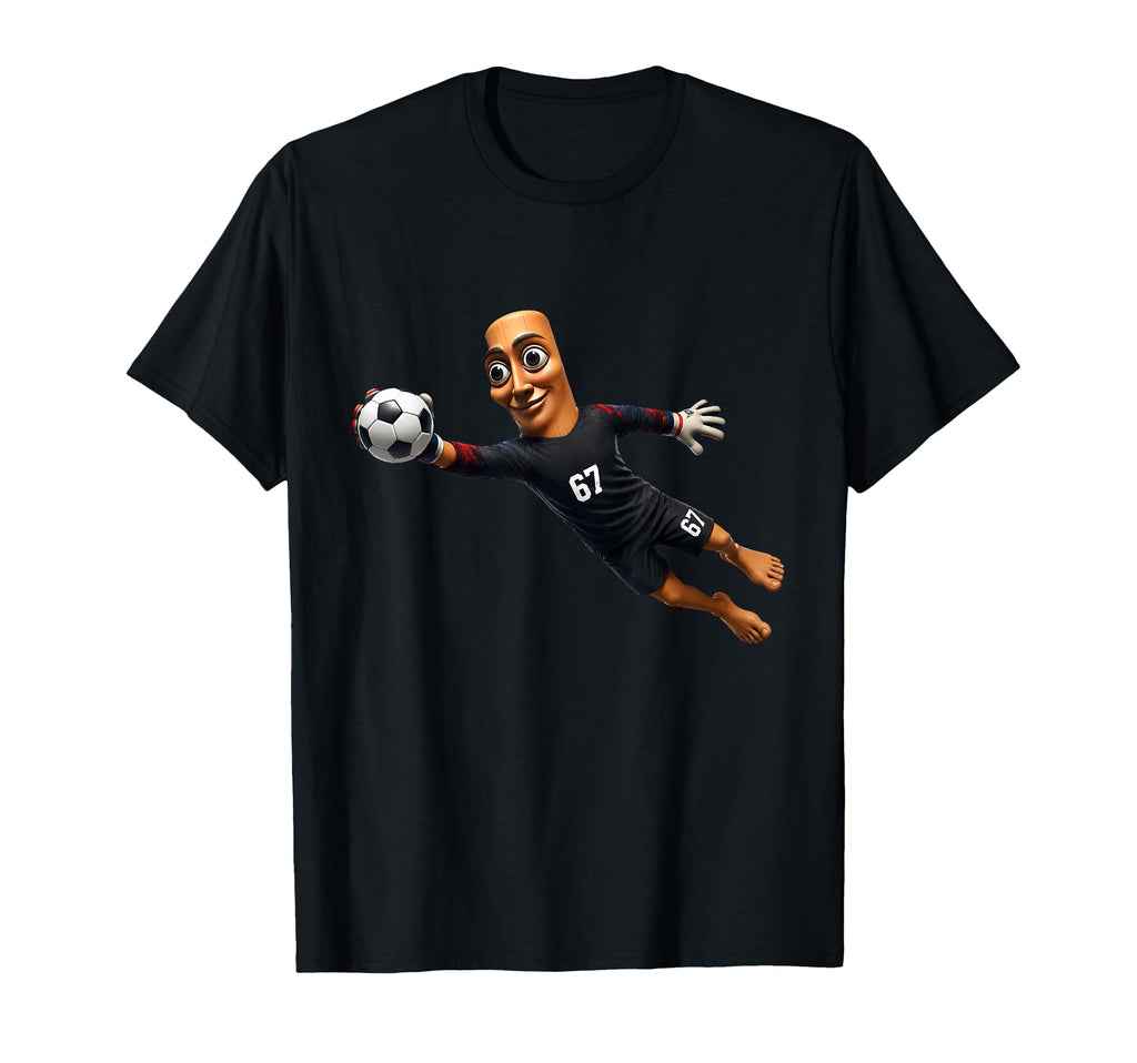 Soccer Diving Save Tung Sahur T-Shirt - Aesthetic Graphic Men Women