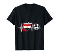 Football Pulse Egypt Flag T-Shirt - Casual Everyday Wear for Adults