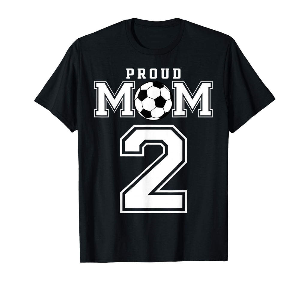 Number 2 Custom Proud Soccer Futbol Mom T-Shirt - Graphic Print Men Women