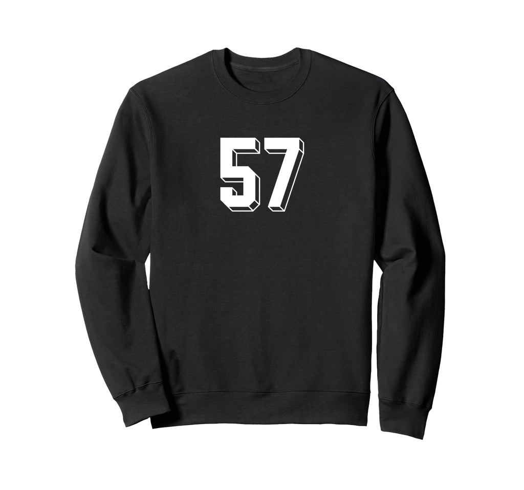 Number 57 80S 90S Soccer Team Jersey Sweatshirt - Custom Art Print Unisex