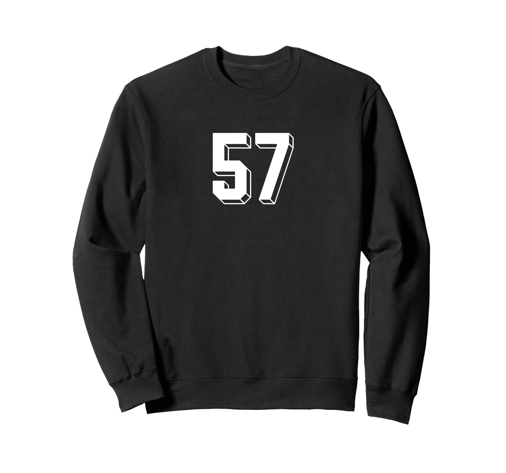 Number 57 80S 90S Soccer Team Jersey Sweatshirt - Custom Art Print Unisex