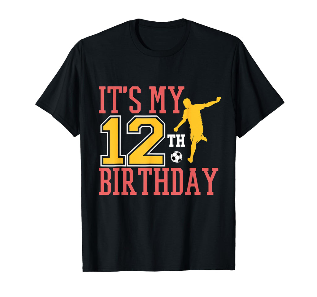 Soccer Player 12Th Birthday Football T-Shirt - Custom Art Print Men Women