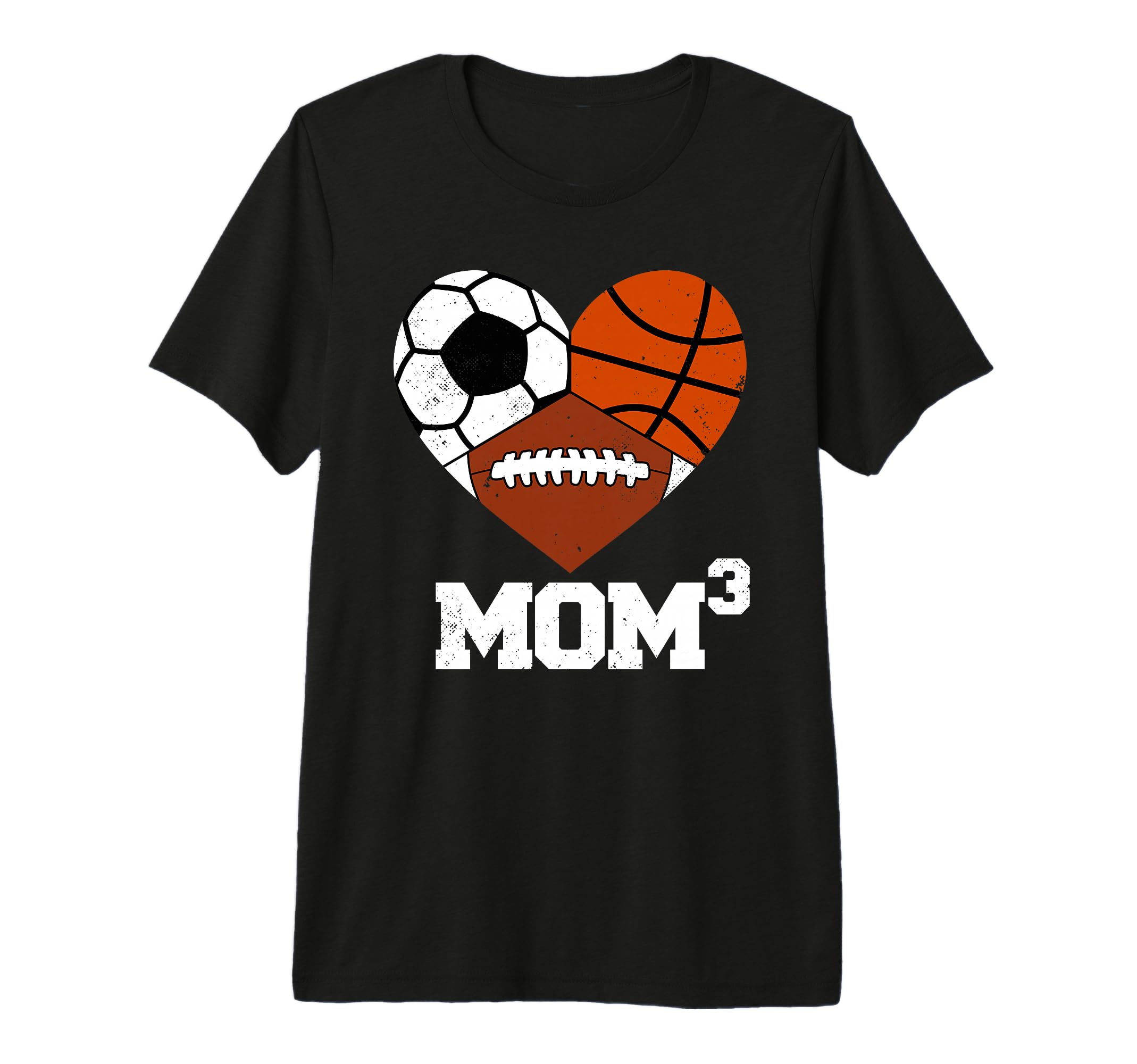 Mom Cubed Mom3 Mom Three Football T-Shirt - Aesthetic Graphic Men Women