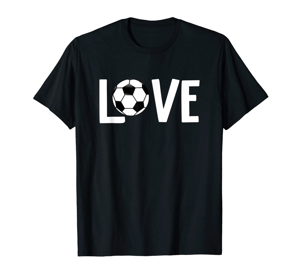 Valentines Day Love Soccer T-Shirt - Graphic Print for Adults