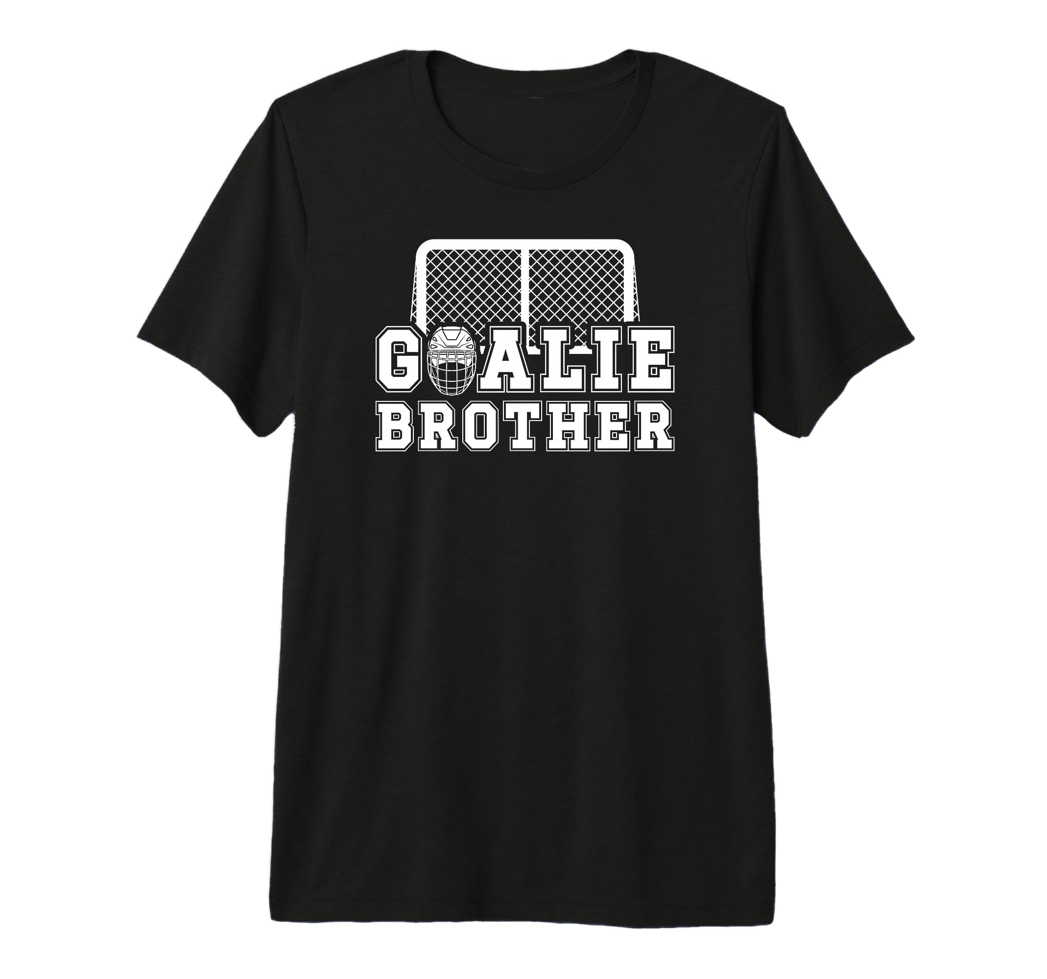 Ice Hockey Goalie Brother Hockey T-Shirt - Casual Everyday Wear for Adults