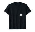 Soccer Heartbeat T-Shirt - Minimalist Print for Adults