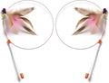 Cat Toys Interactive for Indoor Cats,2 PCS Cat Feather Toys and Wand Toys for Chase Exercise and Teaser Play with Kitten