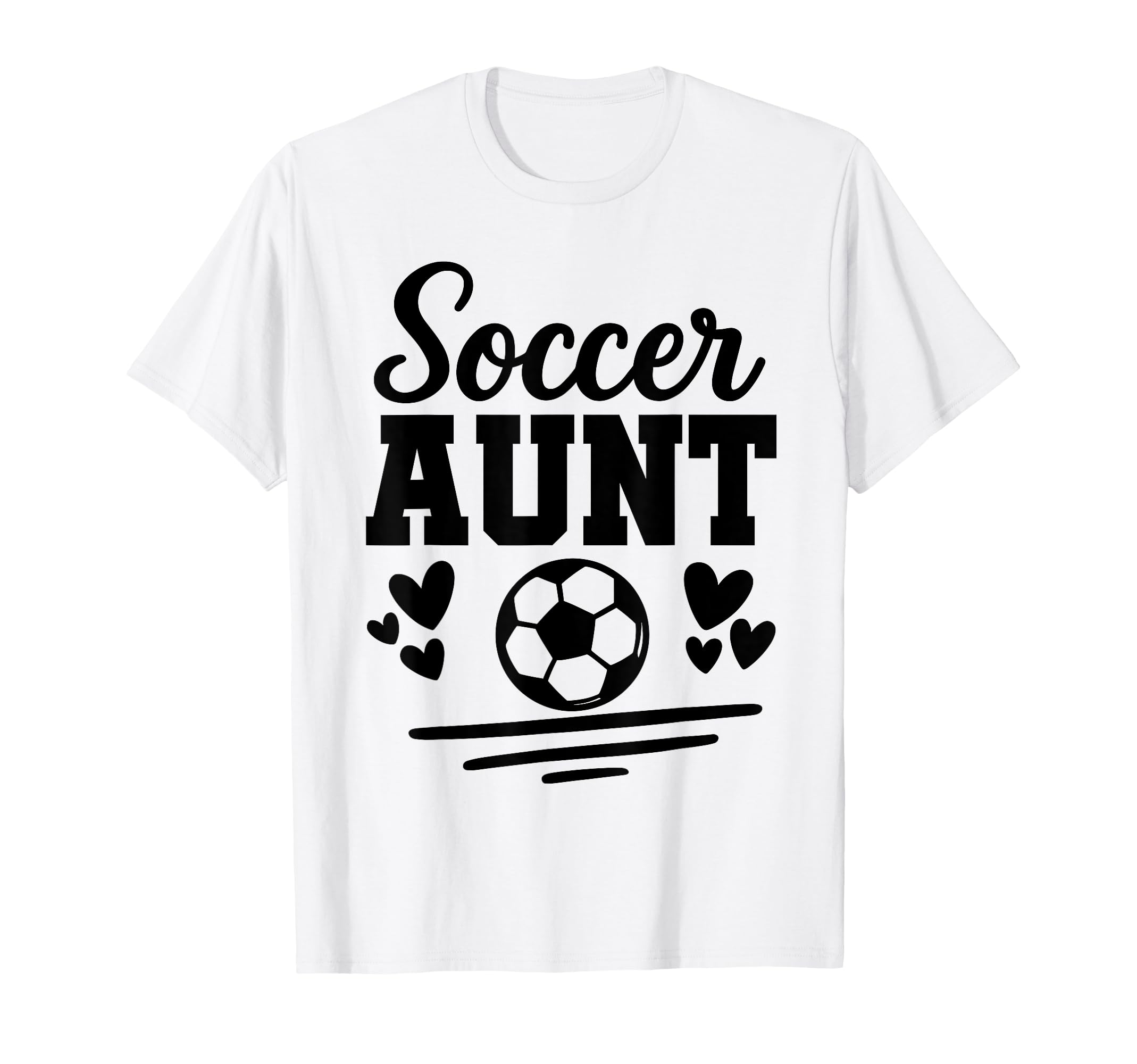 Soccer Aunt Soccer Player Matching Family T-Shirt - Novelty Apparel Unisex