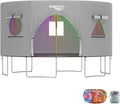 Gardenature 10FT/12FT/14FT Trampoline Tent(Tent Only), Fit Round Trampolines, Shade Cover with LED Light, Outdoor Trampolien Accessories, Anti-Tear, Beige