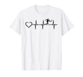 Soccer Heartbeat Heart Soccer Player T-Shirt - Trendy Graphic Unisex