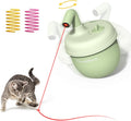 Cat Laser Toys, Automatic Cat Laser Toy Tumbler Design, Rechargeable Cat Laser Pointer 360°Irregular Rotation, 3 Modes Interactive Cat Toy for Indoor Cats of All Ages and Sizes (Green)