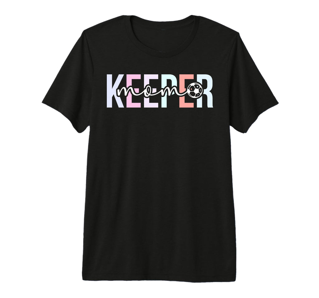 Boho Soccer Keeper Mom Soccer T-Shirt - Fun Novelty Design for Adults