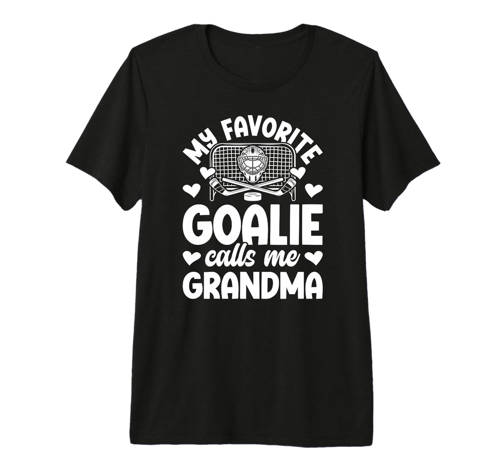 Proud Ice Hockey Goalie Grandma T-Shirt - Minimalist Print for Adults