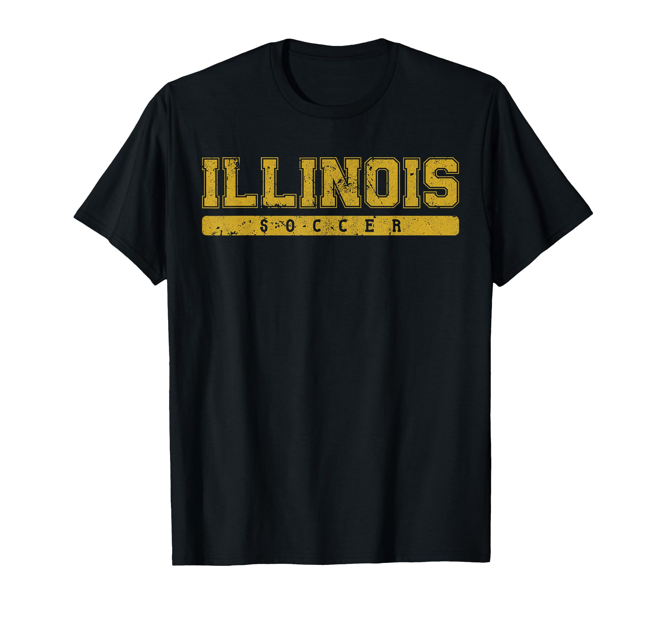 Illinois Soccer Tees Tanks Tops T-Shirt - Aesthetic Graphic for Adults