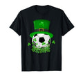 Shamrock Soccer Wearing Leprechaun Hat T-Shirt - Novelty Apparel Men Women