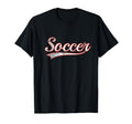 Soccer Varsity Distressed Throwback T-Shirt - Custom Art Print Unisex