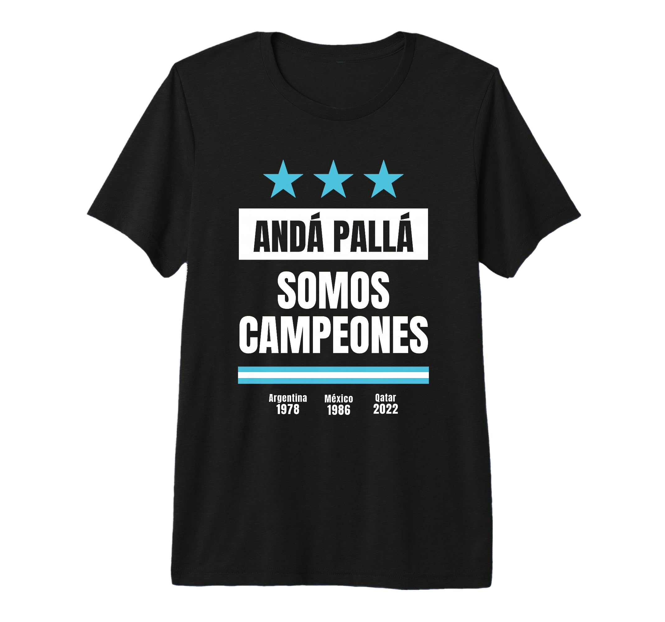 Argentina World Champion 2022 Soccer T-Shirt - Minimalist Print for Adults