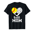 Ball Mom Funny Softball Volleyball T-Shirt - Fun Novelty Design Men Women