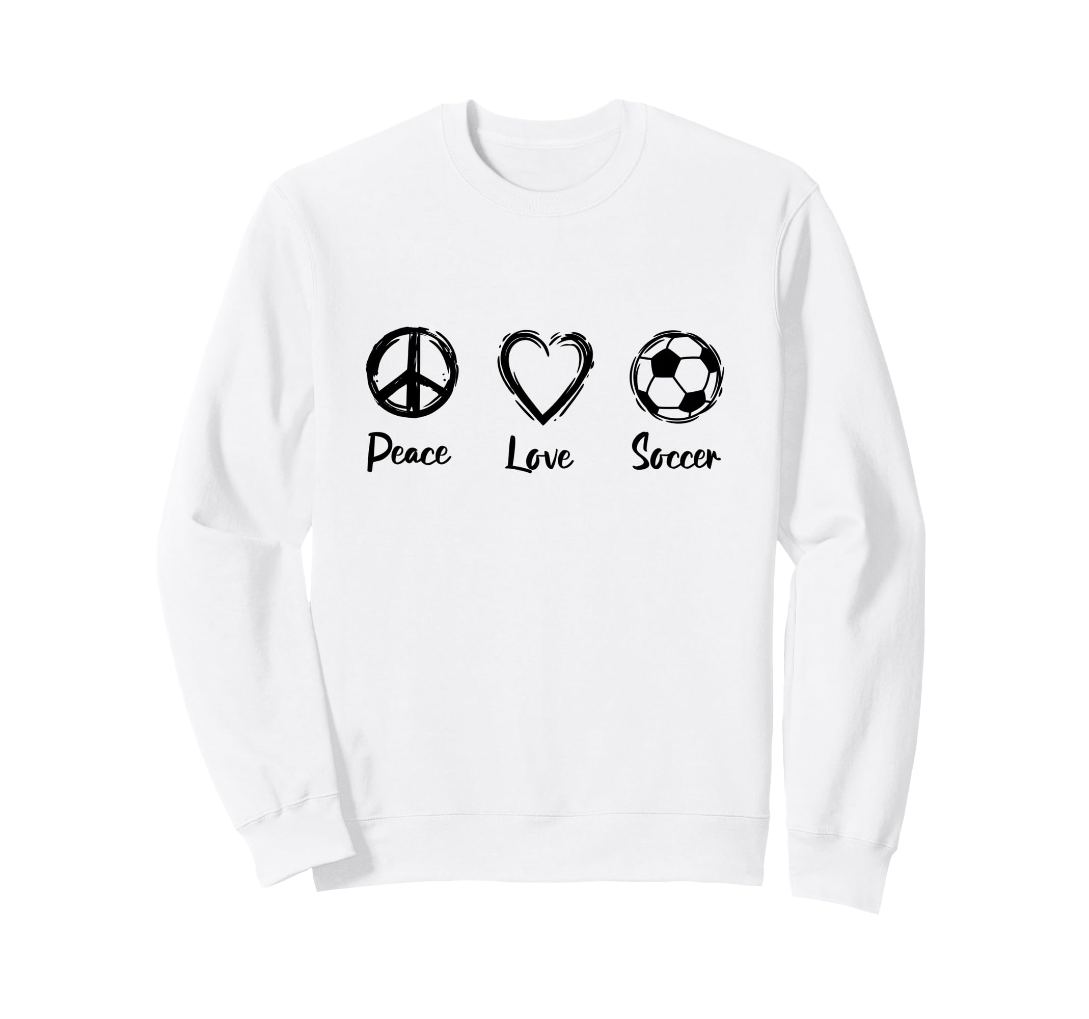 Soccer Motivation Soccer Fan Ball Sweatshirt - Casual Everyday Wear Unisex