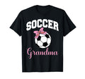 Soccer Grandma Coquette Bow Soccer T-Shirt - Casual Everyday Wear Unisex