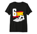 6 Soccer Birthday Gift Soccer Fan Sports T-Shirt - Unique Graphic Unisex