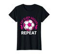 Eat Sleep Soccer Repeat Soccer T-Shirt - Aesthetic Graphic Unisex