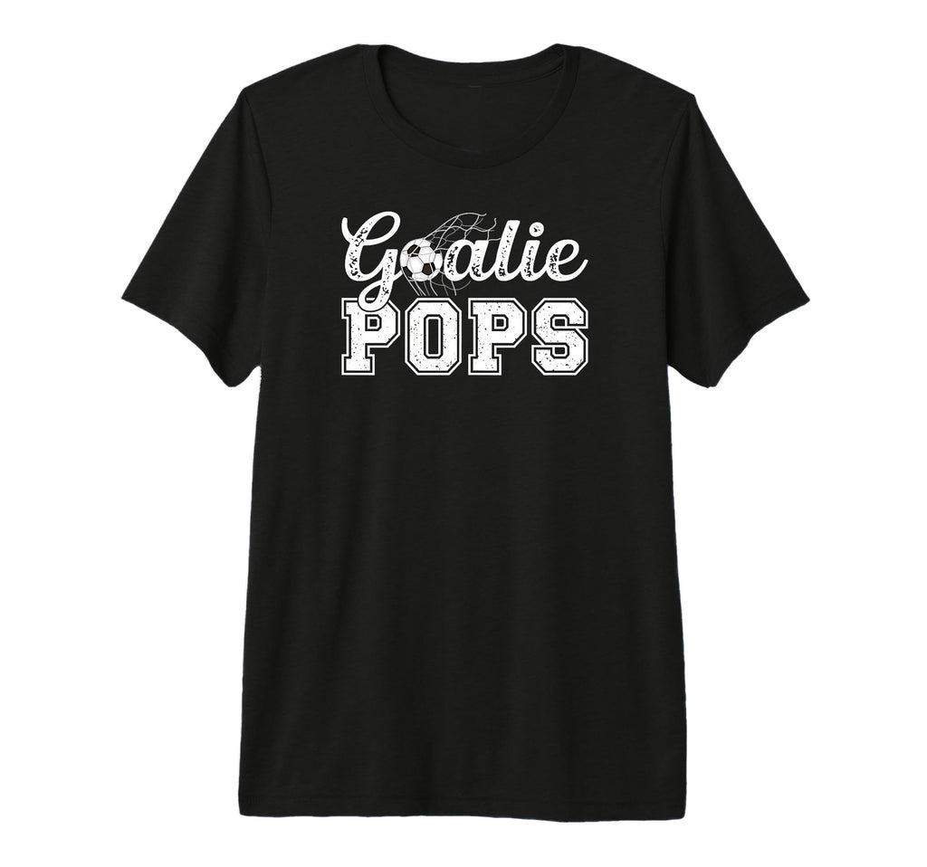 Mens Soccer Goalie Pops Soccer Goalkeeper T-Shirt - Unique Graphic Unisex