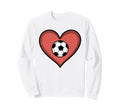 Soccer Love Heart Fans And Players Sweatshirt - Streetwear Style for Adults