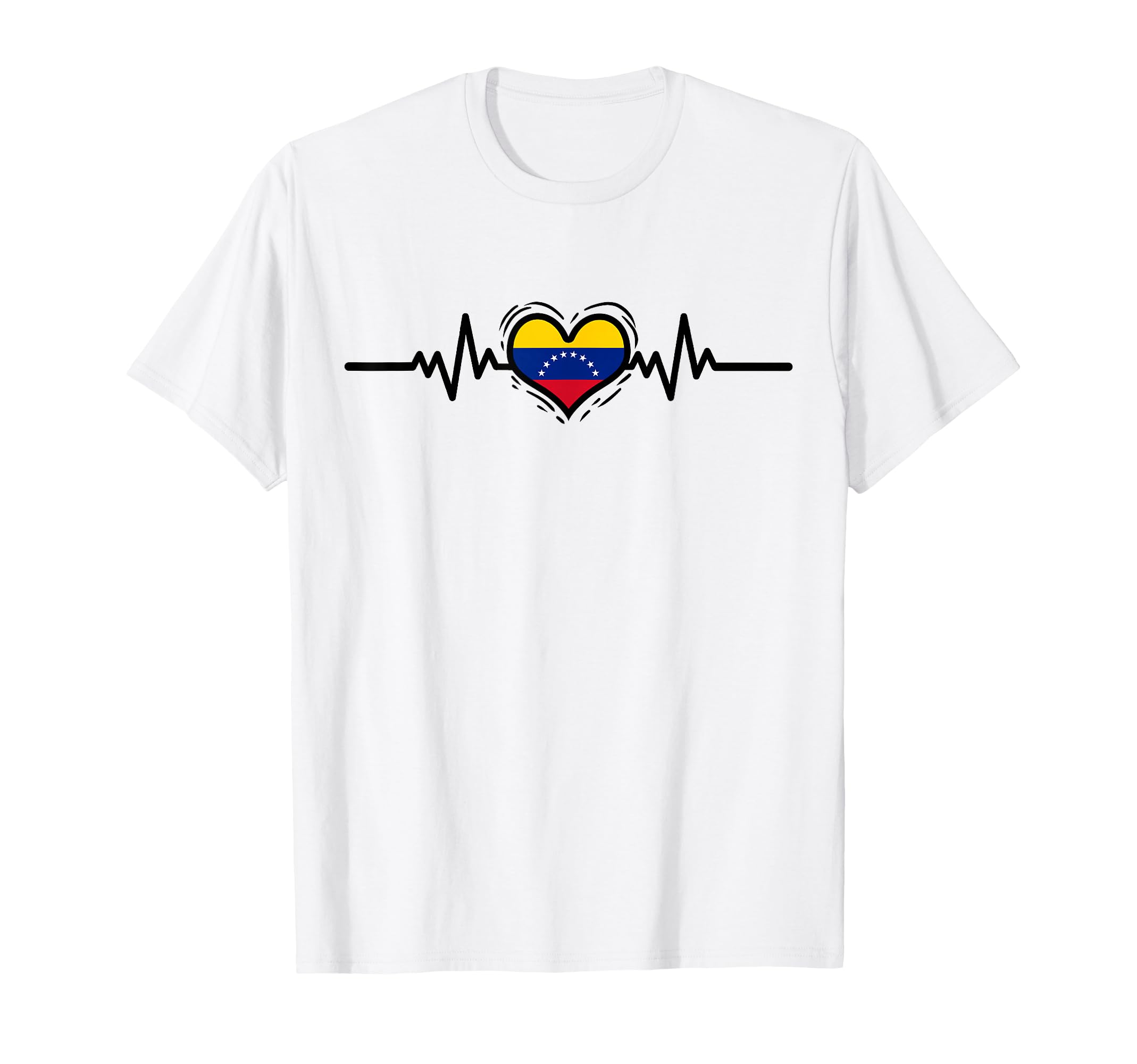 Heartbeat Venezuelan Roots T-Shirt - Aesthetic Graphic Men Women