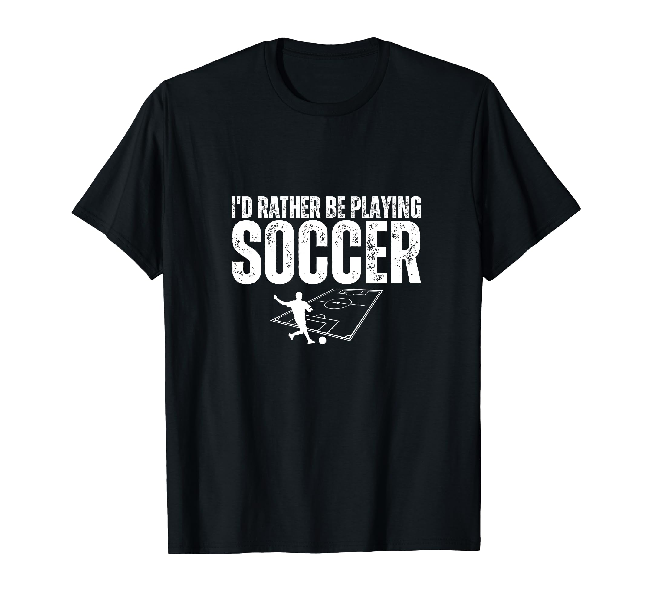Id Rather Be Playing Soccer Funny Soccer T-Shirt - Streetwear Style Unisex