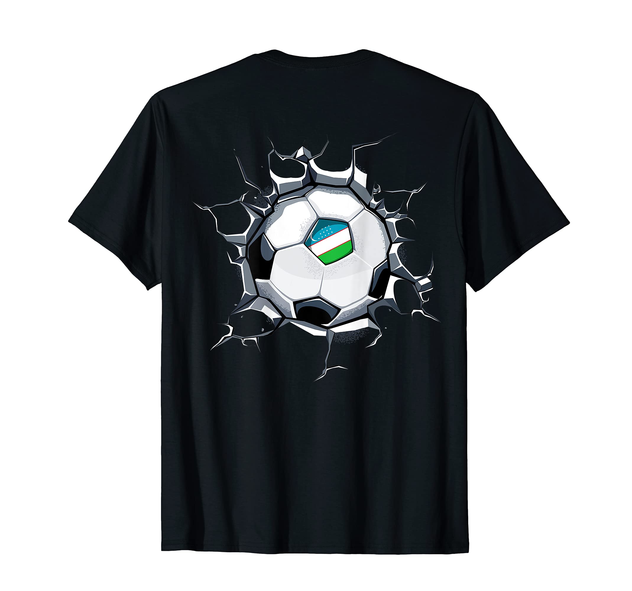Uzbekistan Soccer Fans Jersey T-Shirt - Casual Everyday Wear Men Women