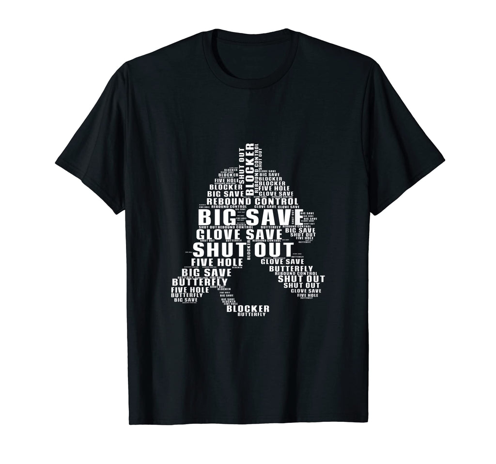 Mens Novelty Ice Hockey Goalkeeper T-Shirt - Aesthetic Graphic Men Women