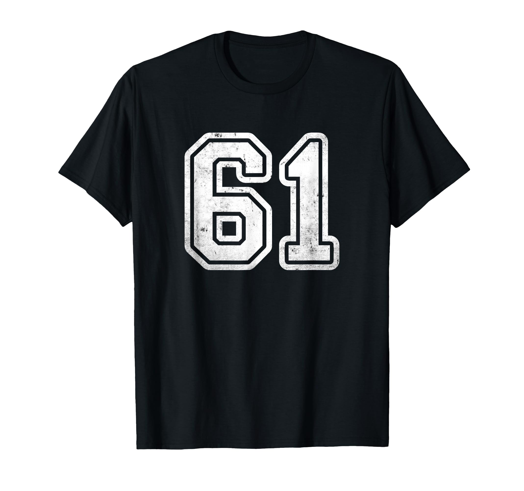 White Sports Team Number 61 T-Shirt - Streetwear Style Unisex