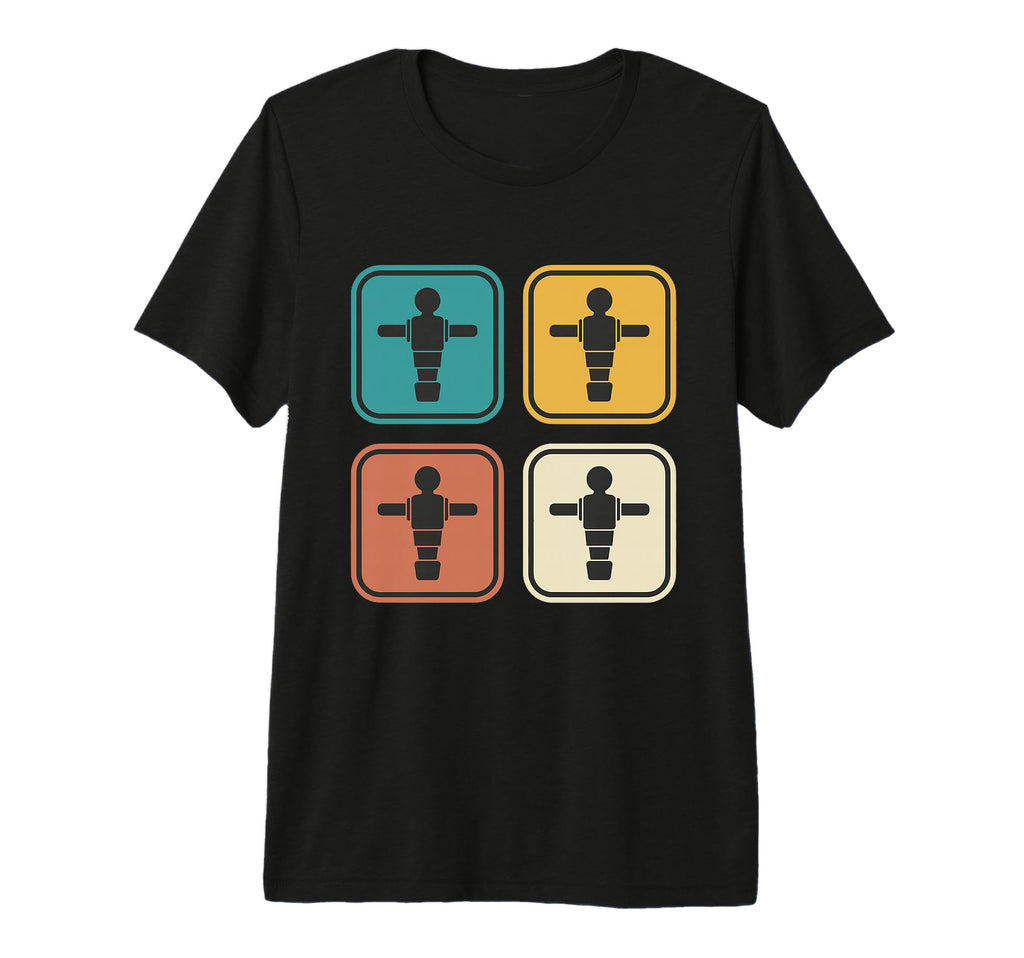 Foosball Player Icons Table Football T-Shirt - Trendy Graphic Men Women
