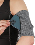 Running Phone Armband for Men Women,Universal Arm Bands for Phones Below 8 Inches,Waterproof Cell Phone Armband for Hiking,Running,Cycling,Climbing(Grey S)