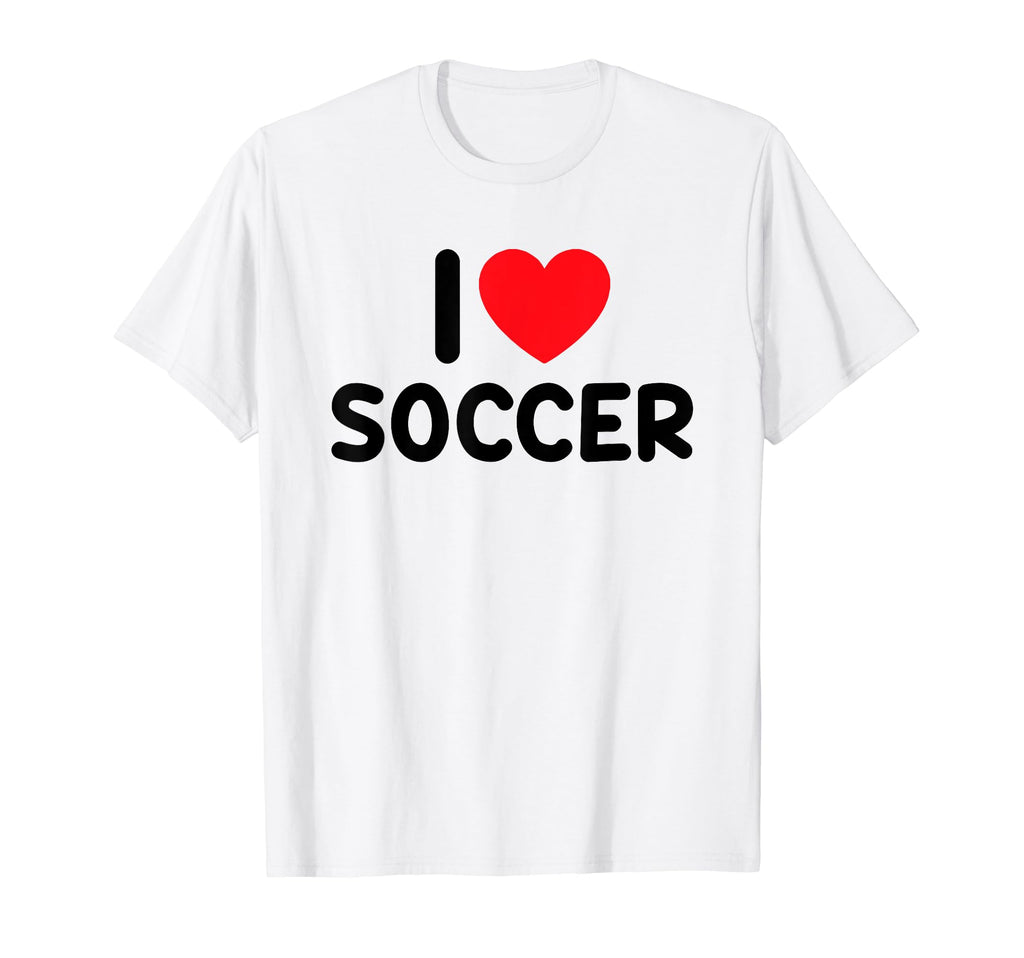 I Love Soccer T-Shirt - Custom Art Print Unisex