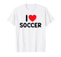 I Love Soccer T-Shirt - Custom Art Print Unisex
