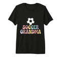 Proud Soccer Grandma Family Sport Groovy T-Shirt - Trendy Graphic Unisex