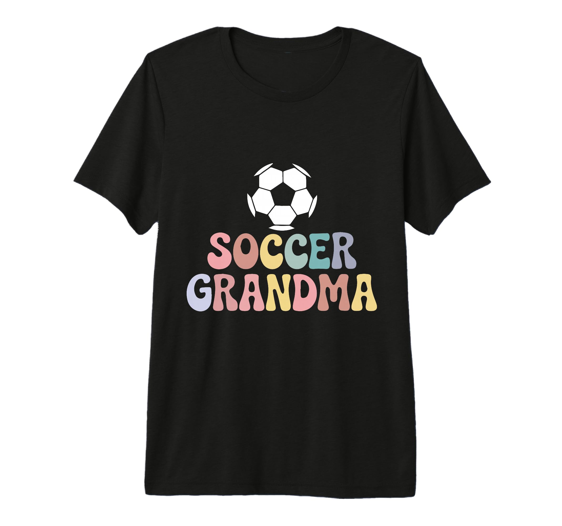 Proud Soccer Grandma Family Sport Groovy T-Shirt - Trendy Graphic Unisex