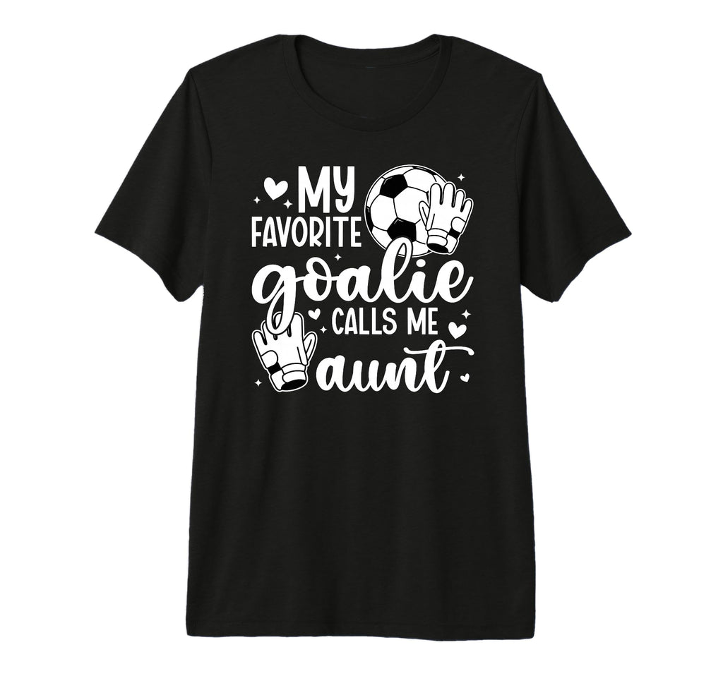Proud Soccer Goalie Aunt Soccer Keeper T-Shirt - Novelty Apparel Unisex