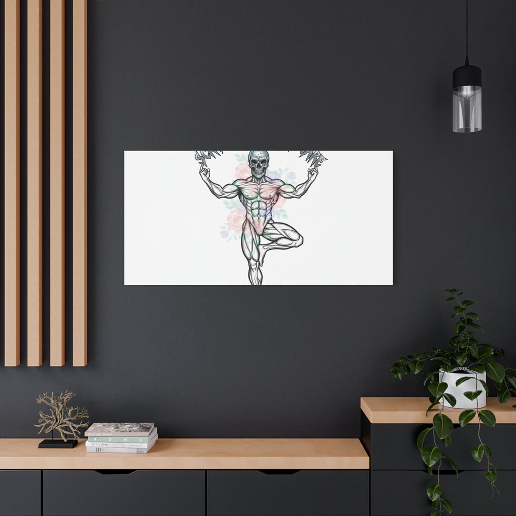 Scream Your Self-Care Canvas | Heavy Metal Wellness, Gothic Wellness Quote