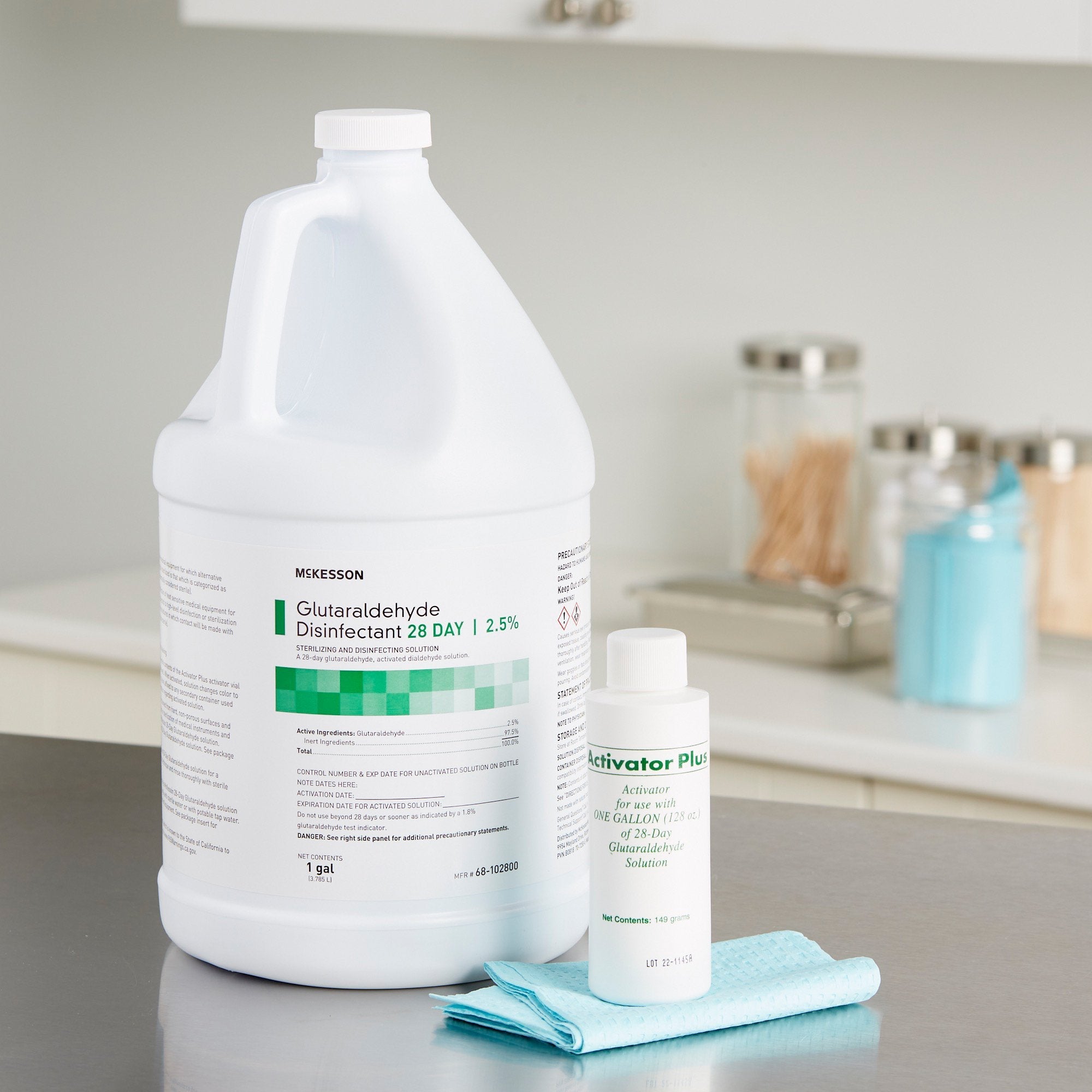McKesson Glutaraldehyde High Level Disinfectant, 1 gal Jug 68-102800