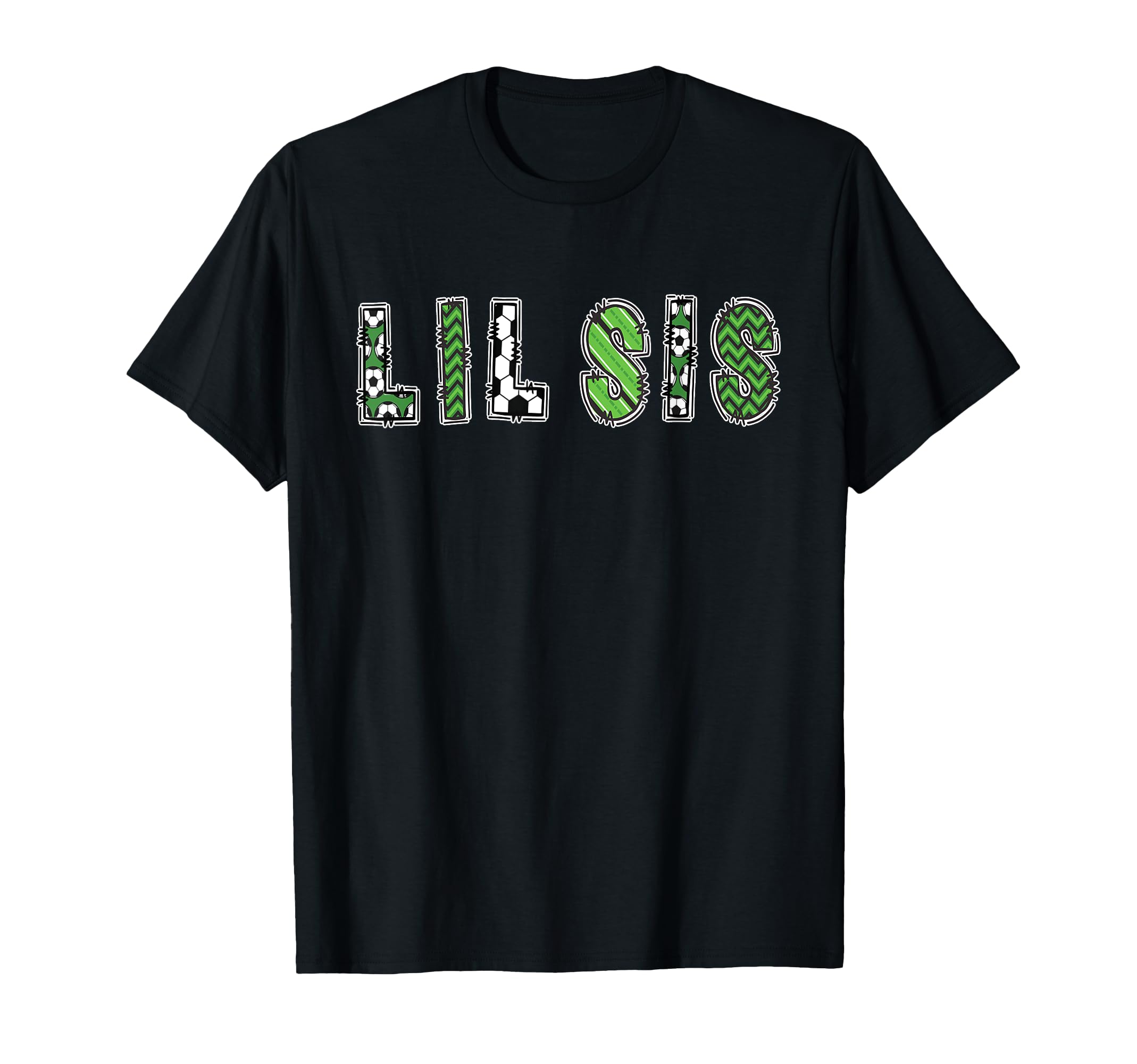 Soccer Sister Lil Sis Birthday Party T-Shirt - Novelty Apparel Unisex
