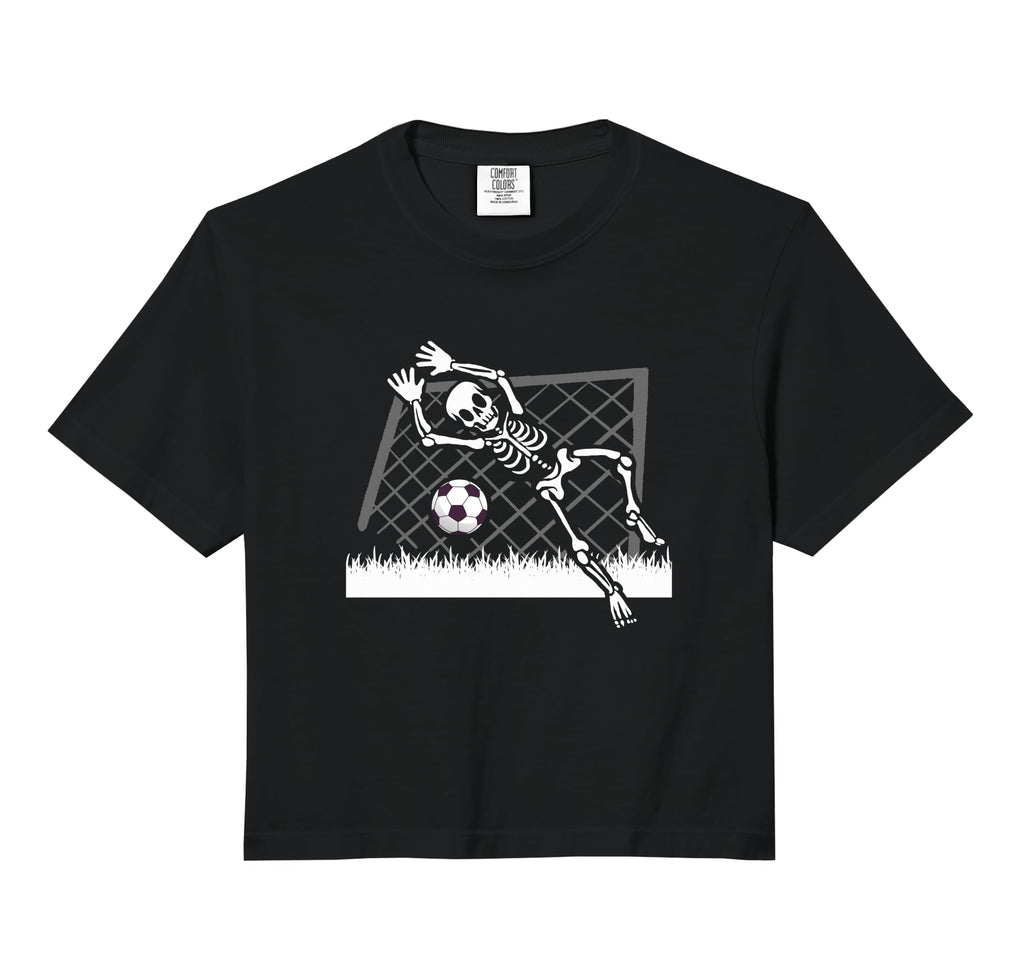 Skeleton Soccer Funny Halloween Party T-Shirt - Unique Graphic Unisex